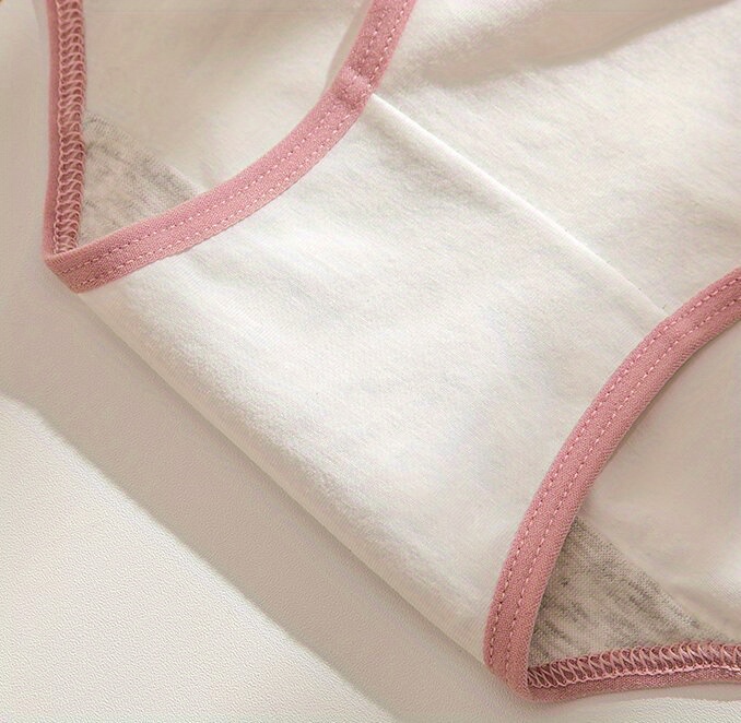 3pcs Heart Print Briefs, Comfy & Cute Stretchy Intimates Panties, Women's  Lingerie & Underwear
