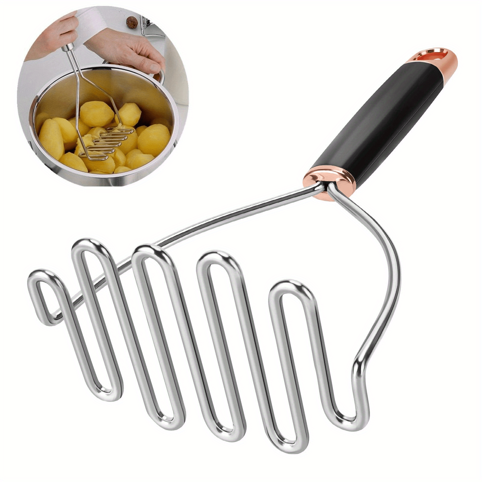 Kitchen Gadget Potato Masher, Premium Masher Tool, Hand Masher For Egg,  Bean, Vegetables, Fruits, Kitchen Stuff Kitchen Accessories Kitchen Gadgets  - Temu United Arab Emirates