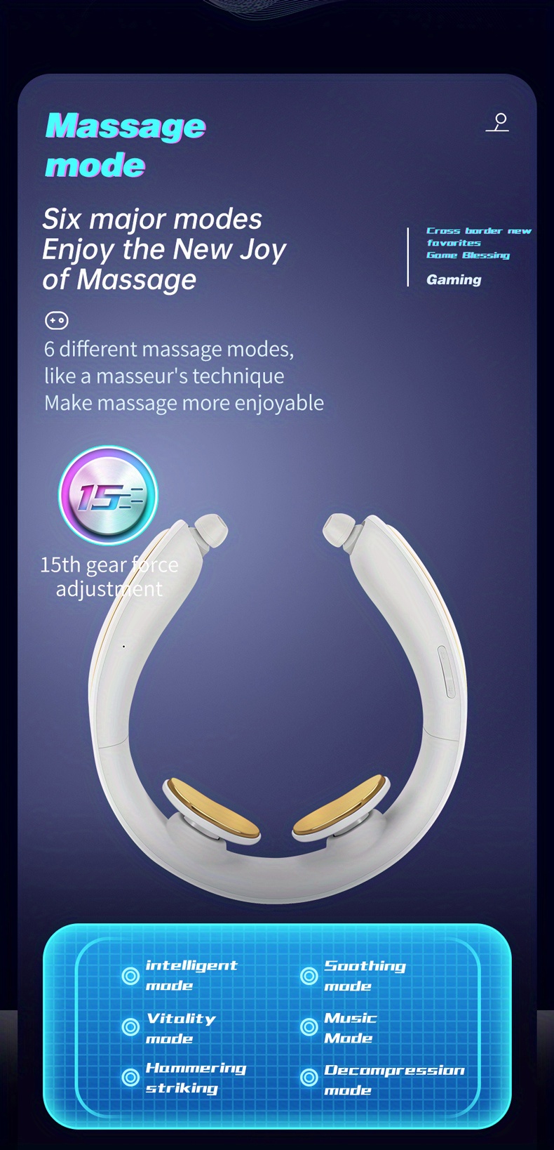 desleep cervical massager neck massage instrument shoulder neck massager f32 details 2
