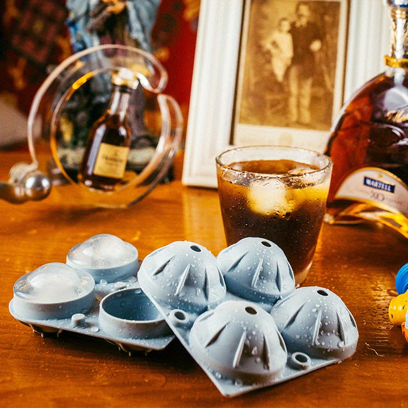 Ice Ball Maker, Reusable Ice Cube Mold, Easy Release Silicone Round Ice  Sphere Tray with Lids & Funnel for Whiskey, Cocktails & Bourbon 