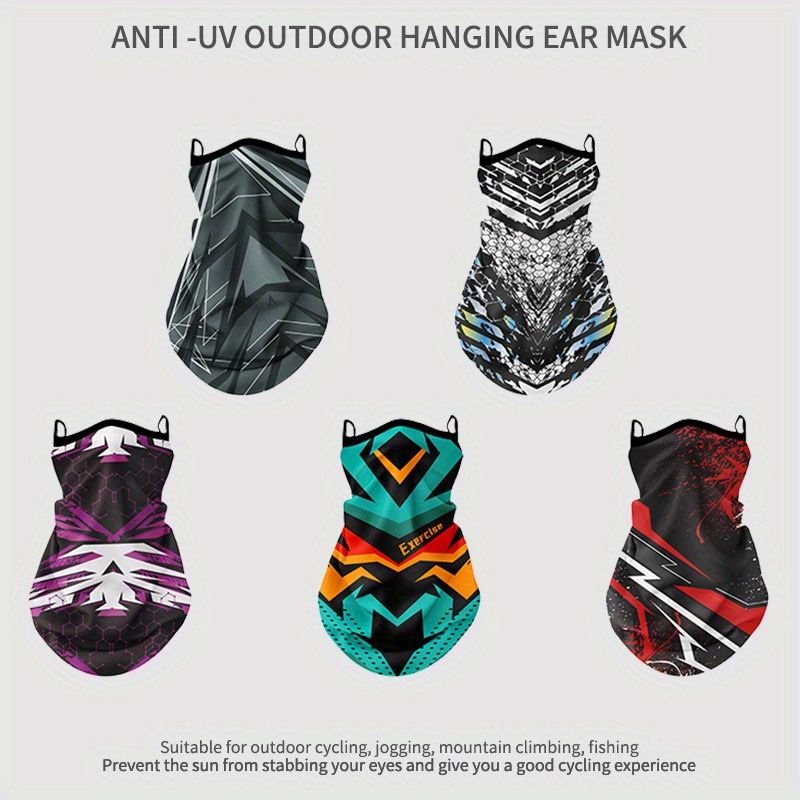 Gemo Print Bandana Mask Face Cover Outdoor Sunscreen Ice Silk