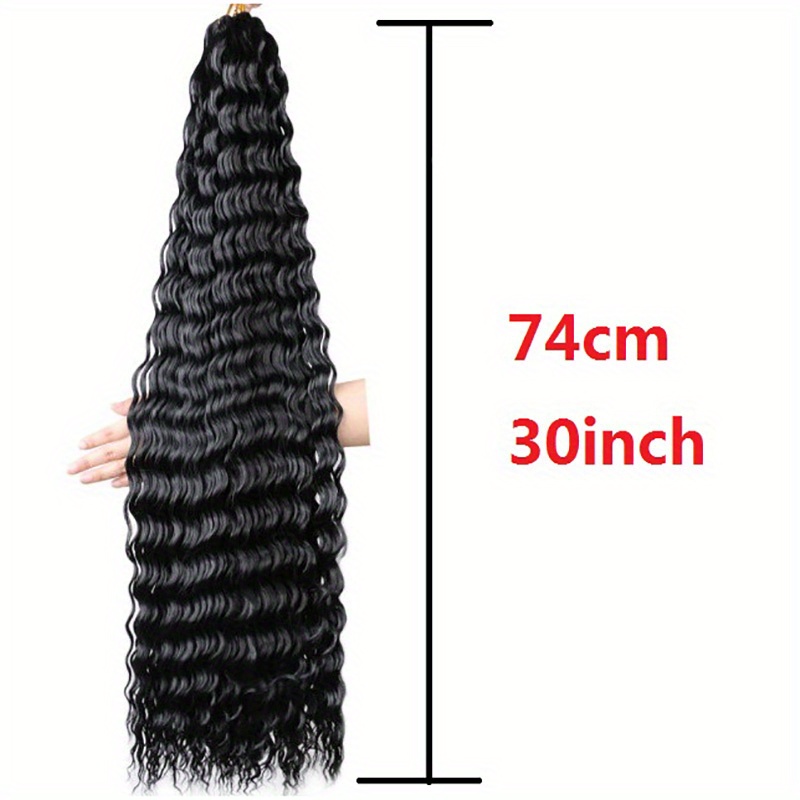 Deep Wave Twist Crochet Hair Synthetic Afro Curls Crochet Braid Ombre  Braiding Hair Extensions