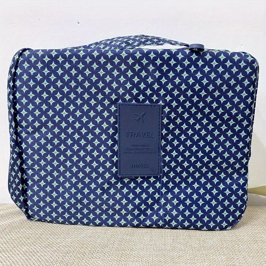 Checkerboard Travel Cosmetic Bag, Portable Makeup Storage Bag, Travel  Accessories Toiletry Bag - Temu