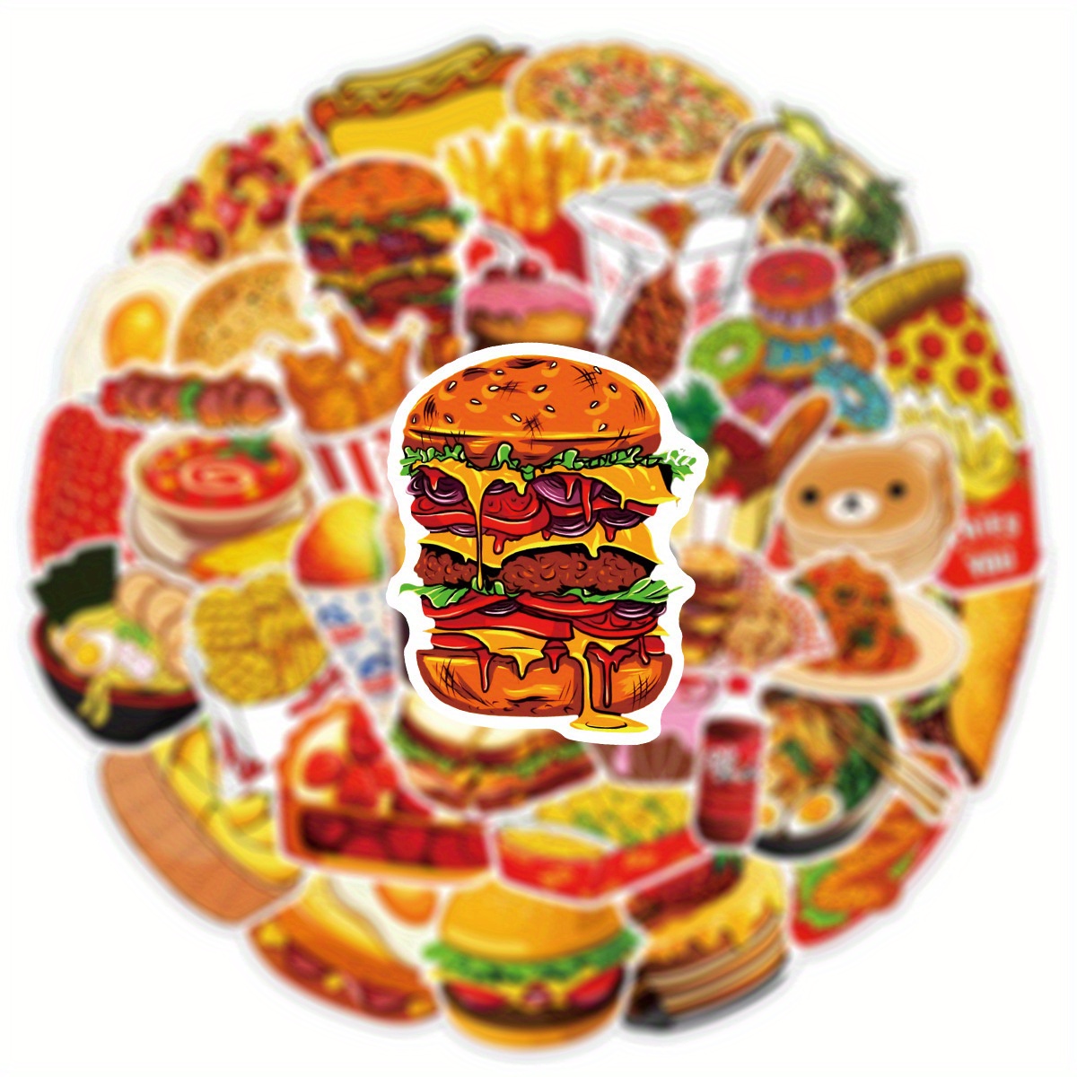 Kawaii Junk Food Stickers