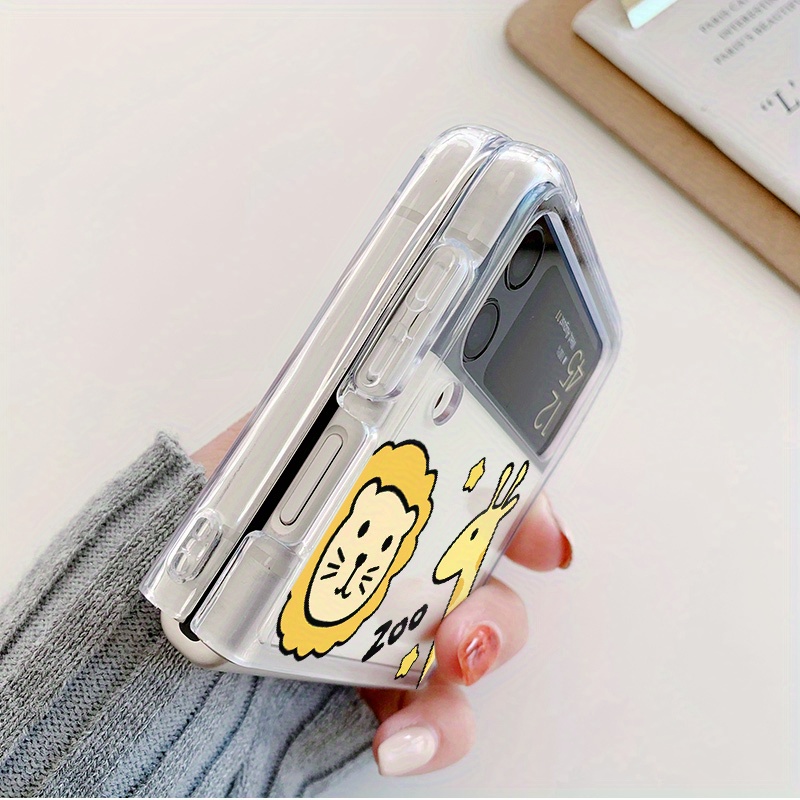 Cute Cartoon Cinnamoroll kitty folding Case For Samsung Galaxy Z Flip 3  Flip4 5G