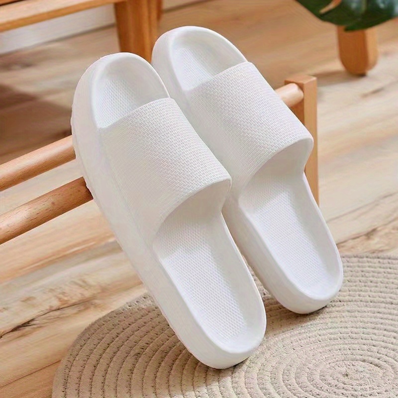 Minimalist Indoor Pillow Slides, Super Soft Soldi Color Non Slip Eva Shoes,  Women's Home Bath Slides - Temu Japan