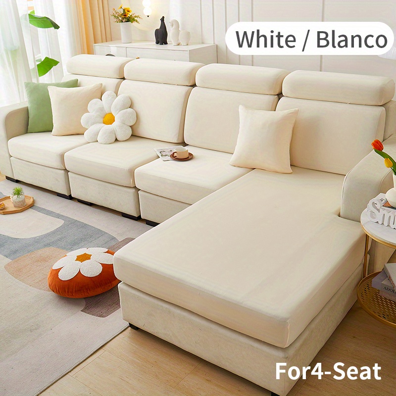  Fsogasilttlv Funda de sofá cama de 1 plaza, color sólido  elástico para sala de estar, fundas seccionales elásticas, funda de sofá en  forma de L, 1 unidad : Hogar y Cocina