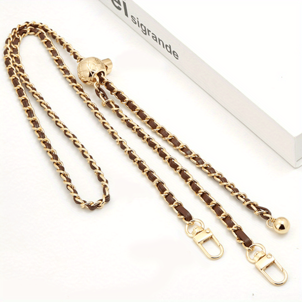 Purse Chain Gold Oval 7mm Crossbody Shoulder Strap for Handbags 20cm 140cm  