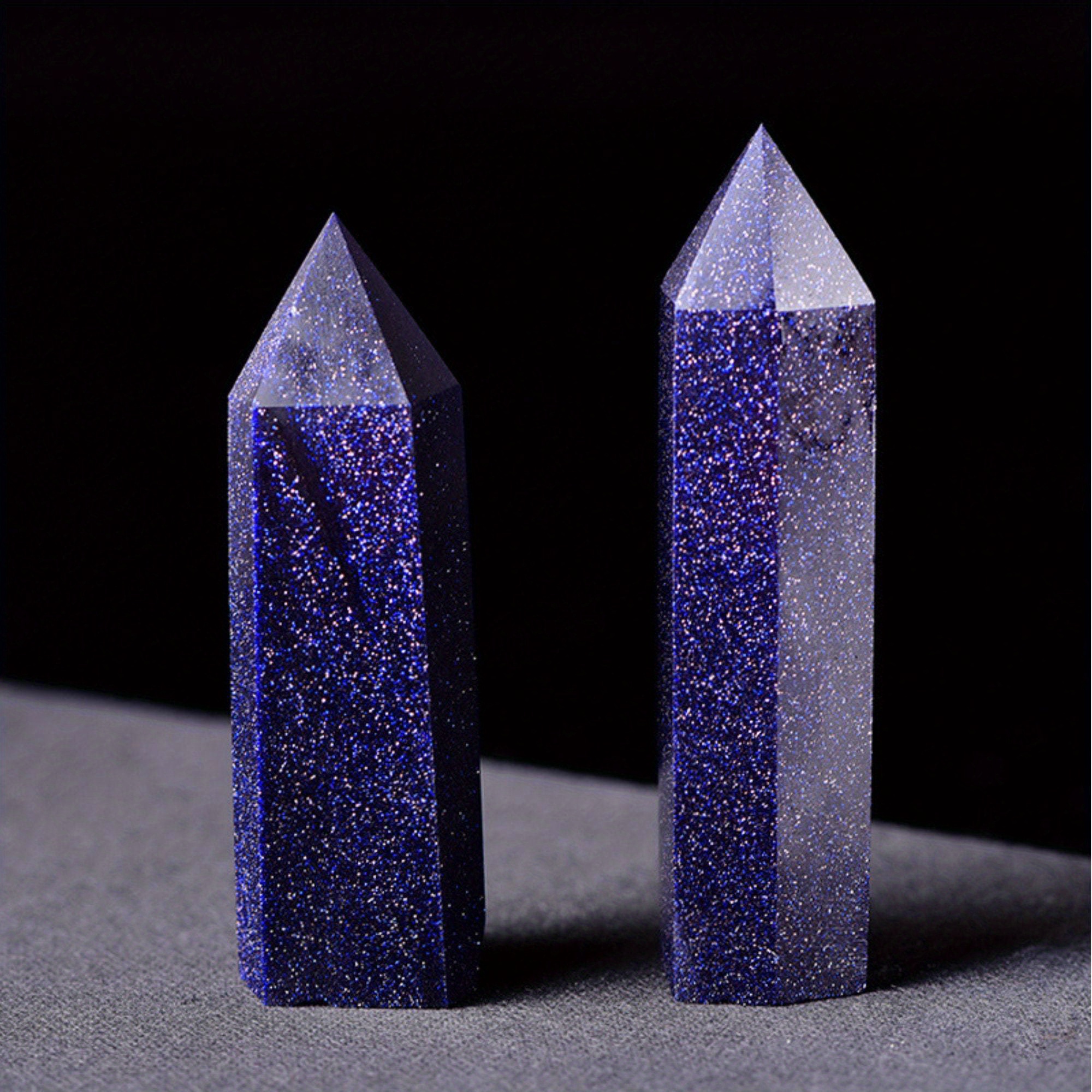 Blue Sandstone Point Crystal Tower Obelisk