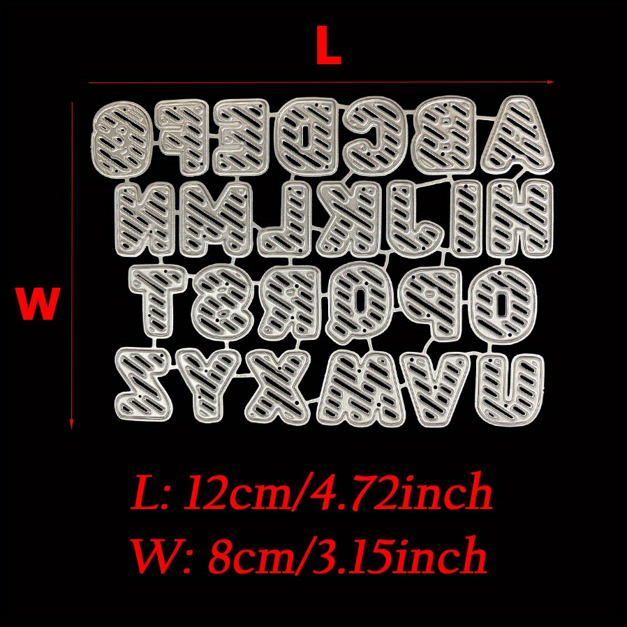 A To Z Alphabet Metal Cutting Dies Letter Scrapbooking Album Invitation Paper Card Making