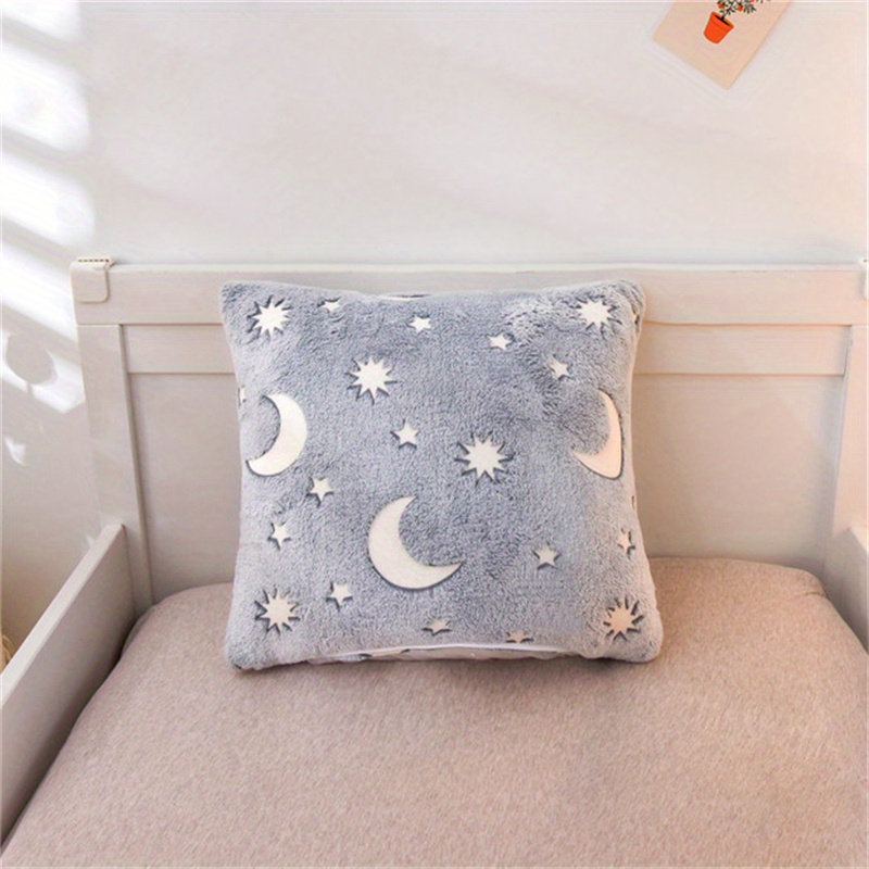 1 Funda Almohada Franela Moda Dise o Luna Estrella Colorida Temu