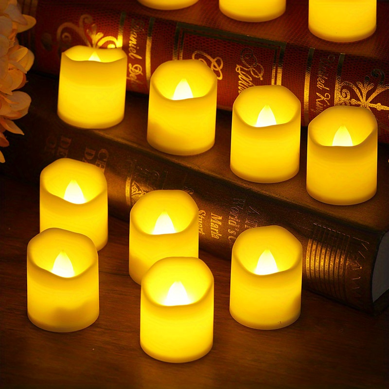 6 Pezzi Set Candele A Onda Piccola, Lampada A Luce Candela Senza Fiamma A  Simulazione Elettronica A Led, Compleanno, Matrimonio, Festa, Vacanza, Luce  Decorazione Creativa Interni Esterni, Inclusa Batteria