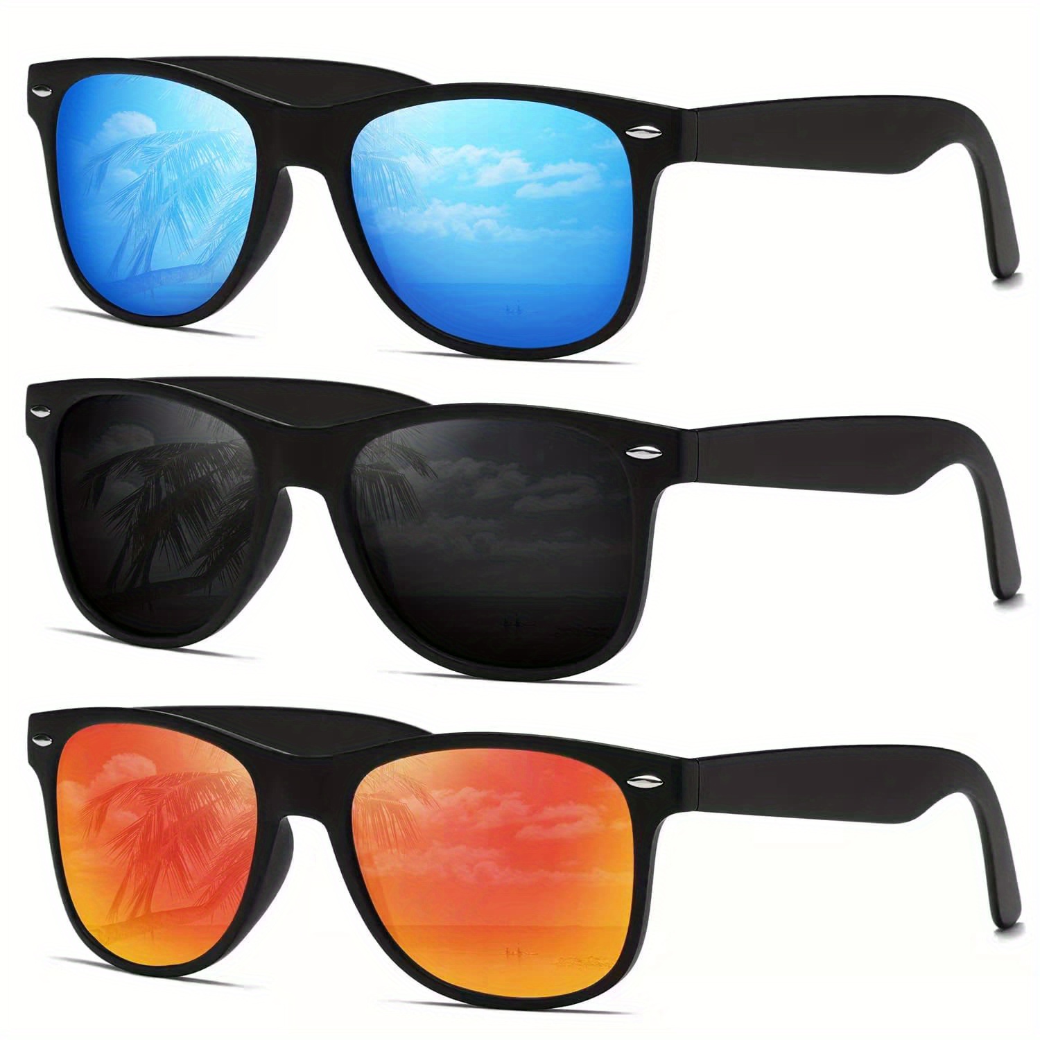 3pcs Polarized Glasses For Men And Women - For Driving And Fishing