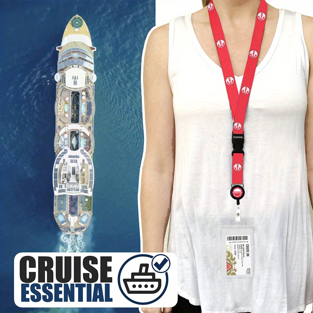 Cruise Lanyards Cruise Lanyard Retractable Id Badge Reel - Temu