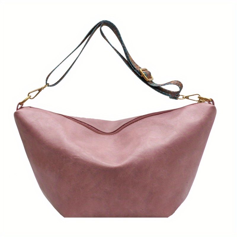 Vintage Crossbody Bag For Women, Large Capacity Hobo Bag, Fashion Faux Leather  Shoulder Bag - Temu