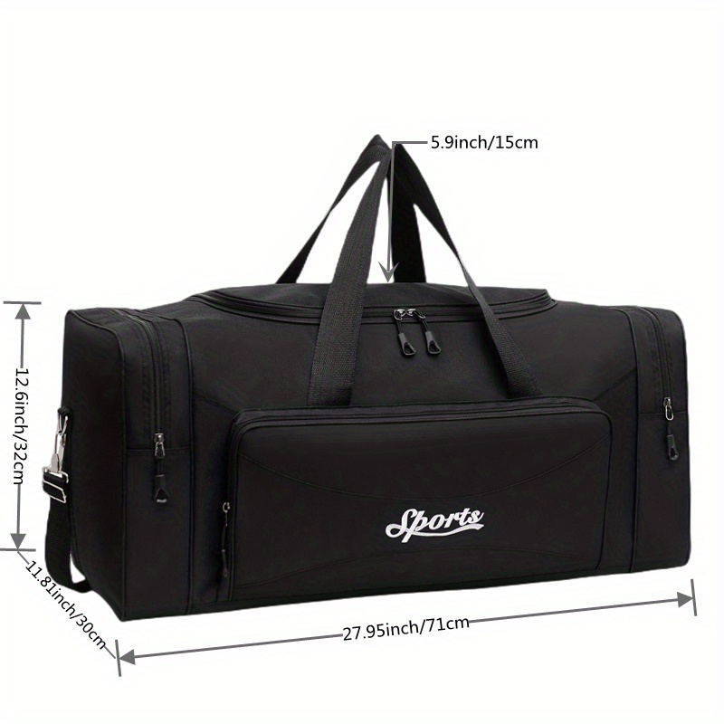 Large nylon shop travel bag