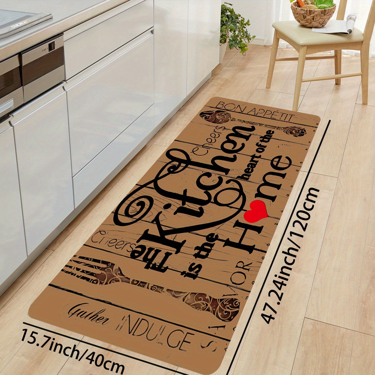 Bon Appetit Kitchen Floor Mat