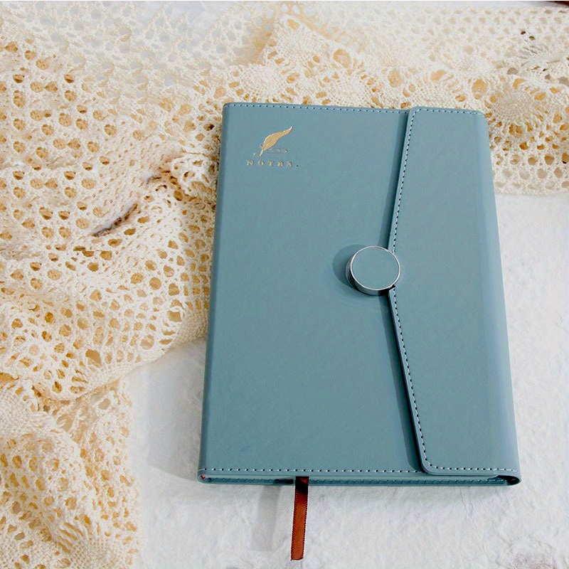 Retro PU Leather Business Notebook Magnetic Buckle Budget Planner
