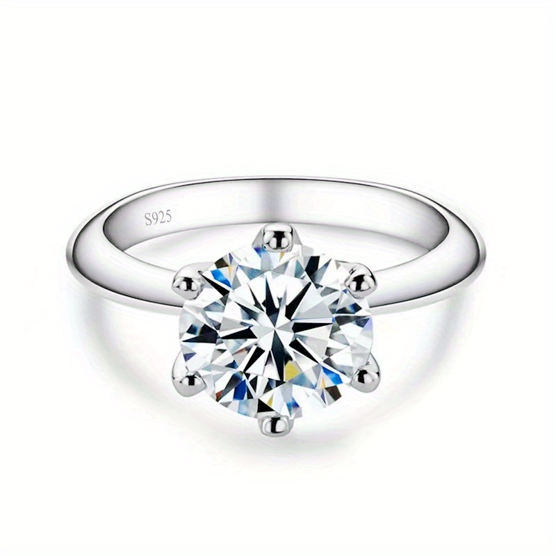 Tamara  925 Silver 1 Ct Moissanite Diamond Ring – TrophyWife Jewelry