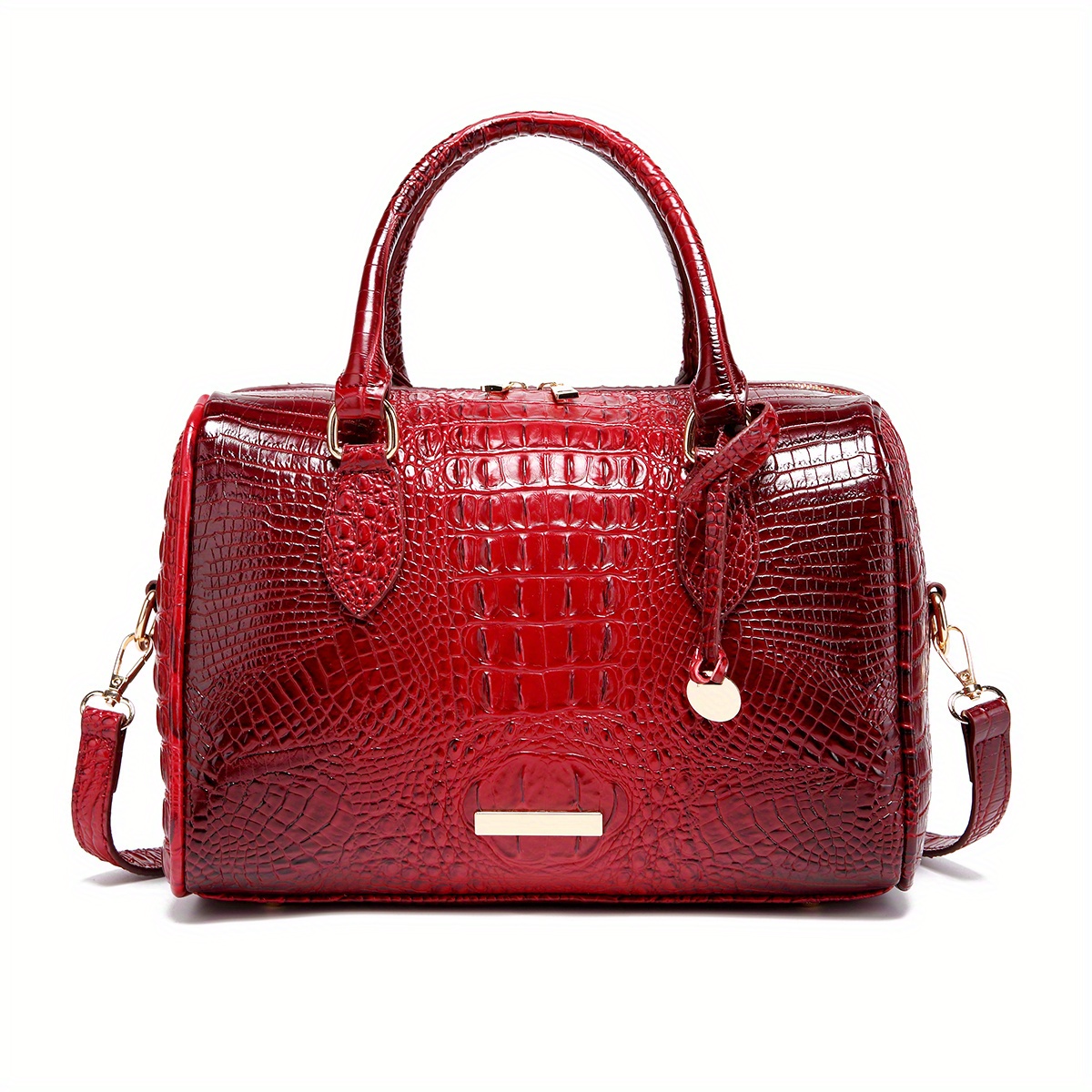 Stacy Leather Satchel, Red Flare Melbourne