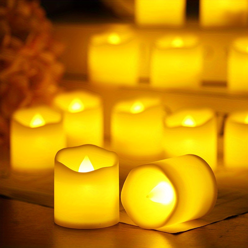 6 Pezzi Set Candele A Onda Piccola, Lampada A Luce Candela Senza Fiamma A  Simulazione Elettronica A Led, Compleanno, Matrimonio, Festa, Vacanza, Luce  Decorazione Creativa Interni Esterni, Inclusa Batteria