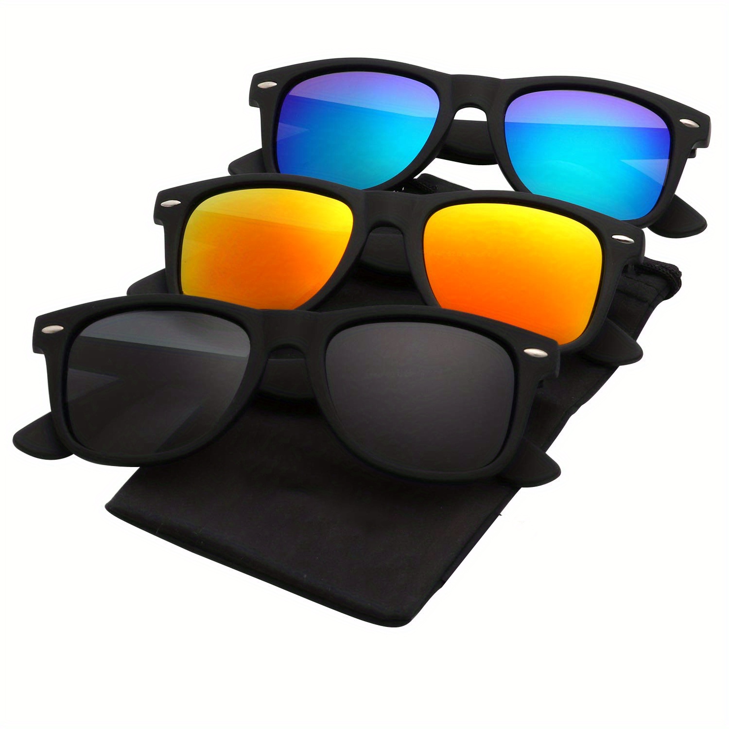3pcs unisex Polarized Sunglasses for Men Women Driving Fishing UV400 Protection Sunglasses Sun Glasses,Goggles Sunglasses,Y2k,Eyeglasses Sunglasses