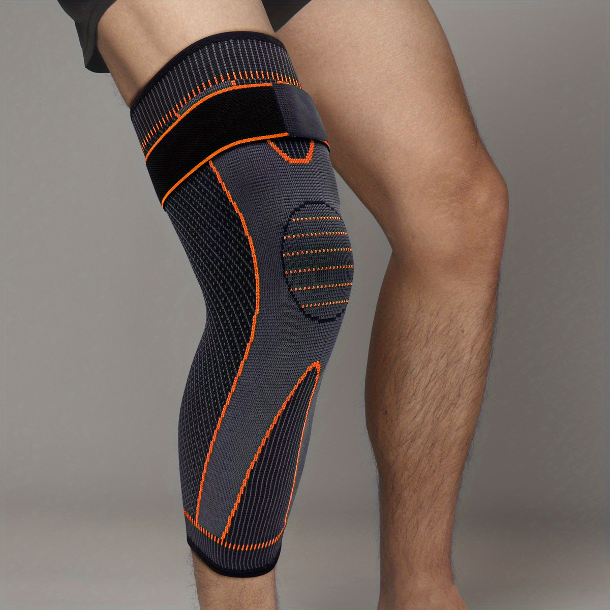 1 Pair Full Leg Compression Sleeves for Women & Men,Extra Long Leg & Calf Braces Knee Sleeve for Basketball, Football, Running, Working Out, Arthritis