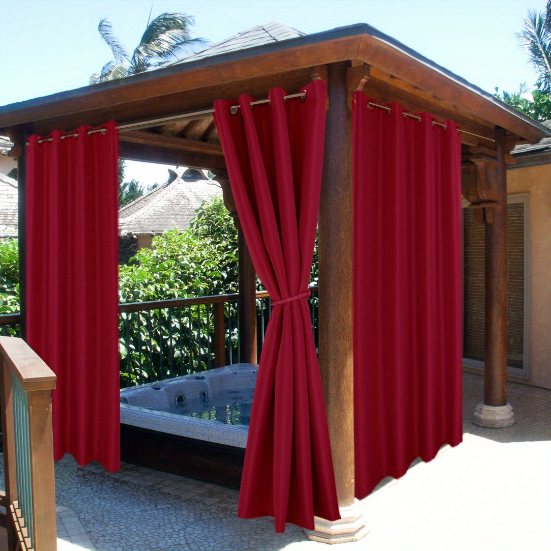 1 Panel Wasserdichte Outdoor vorhänge Terrasse Hochwertige - Temu