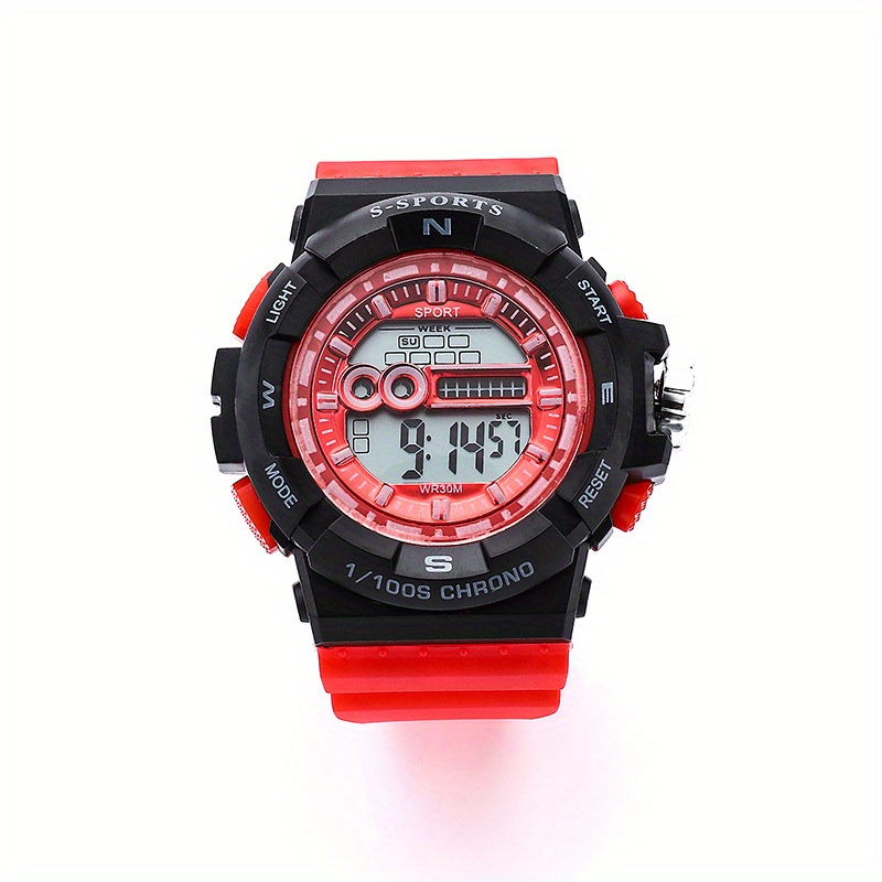 Outdoor Waterproof Sports Electronic Watch Youth Student Temu