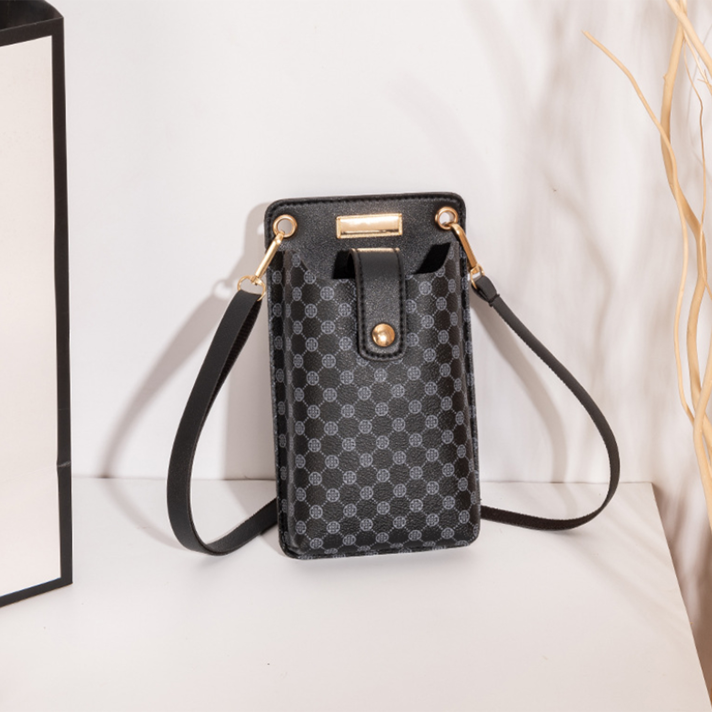 New Fashion Women's Shoulder Bag Multi Functional Oblique Straddle Phone Bag Minimalist Mini