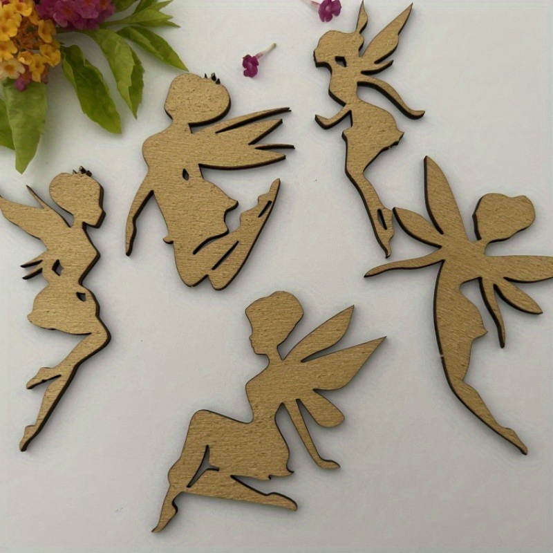 Fairy Mini Wooden Shapes (Pack of 72) Craft Blanks & Bases