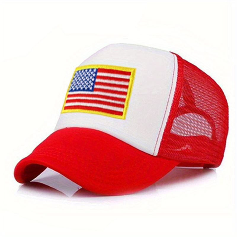 Flag Sponge Mesh Hat Trucker Baseball Cap
