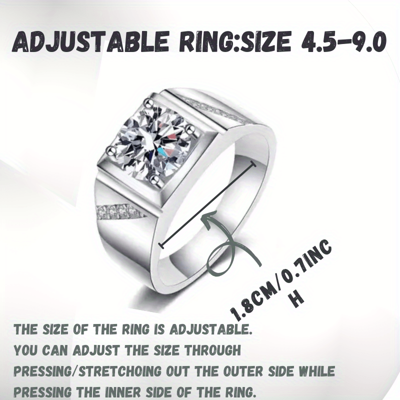 Couple Rings Rings For Couple Moissanite Round Cut S925 - Temu