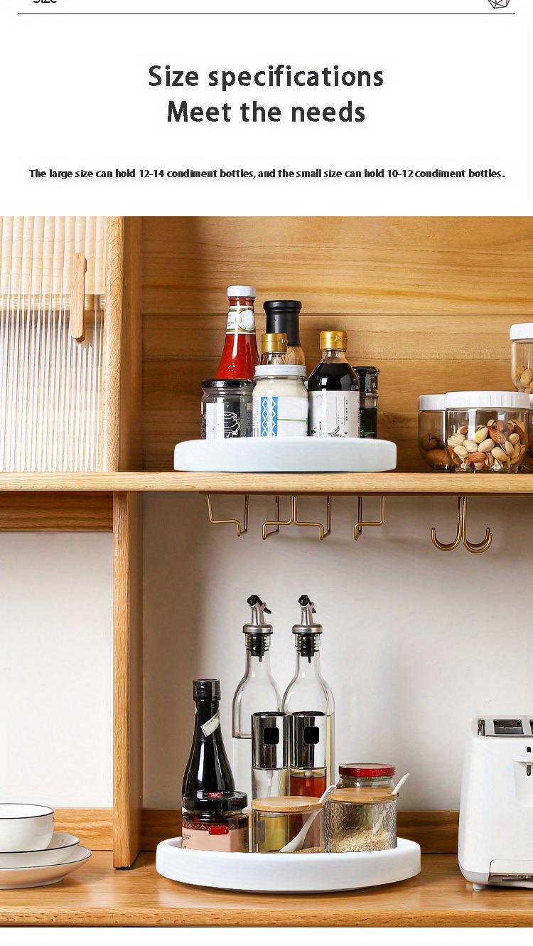 Lazy Susan Organizers Non skid Turntable Rack Pantry Temu