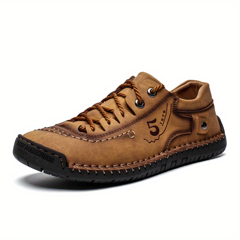 Men's Non Slip Casual Shoes Lace Up Comfortable Sneakers