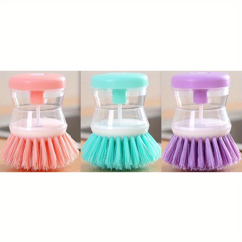 Pot Brushes With Soap Dispenser, Small Dish Brushes, Scrub Brushes,  Scrubbers, For Cleaning Pots, Pans, Dishes And Kitchen Sink, Kitchen  Gadgets, Kitchen Accessories - Temu