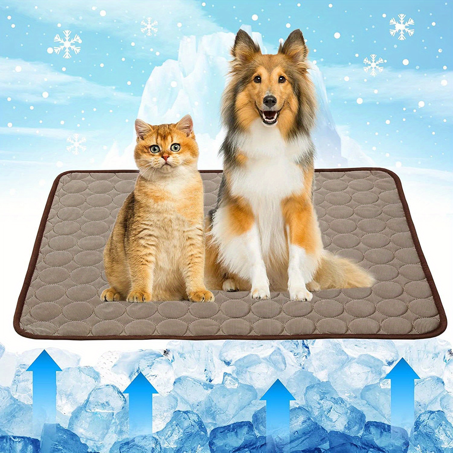 Dog Bed Pad Summer Breathable Sofe Cool Mat Cat Pet Refreshing