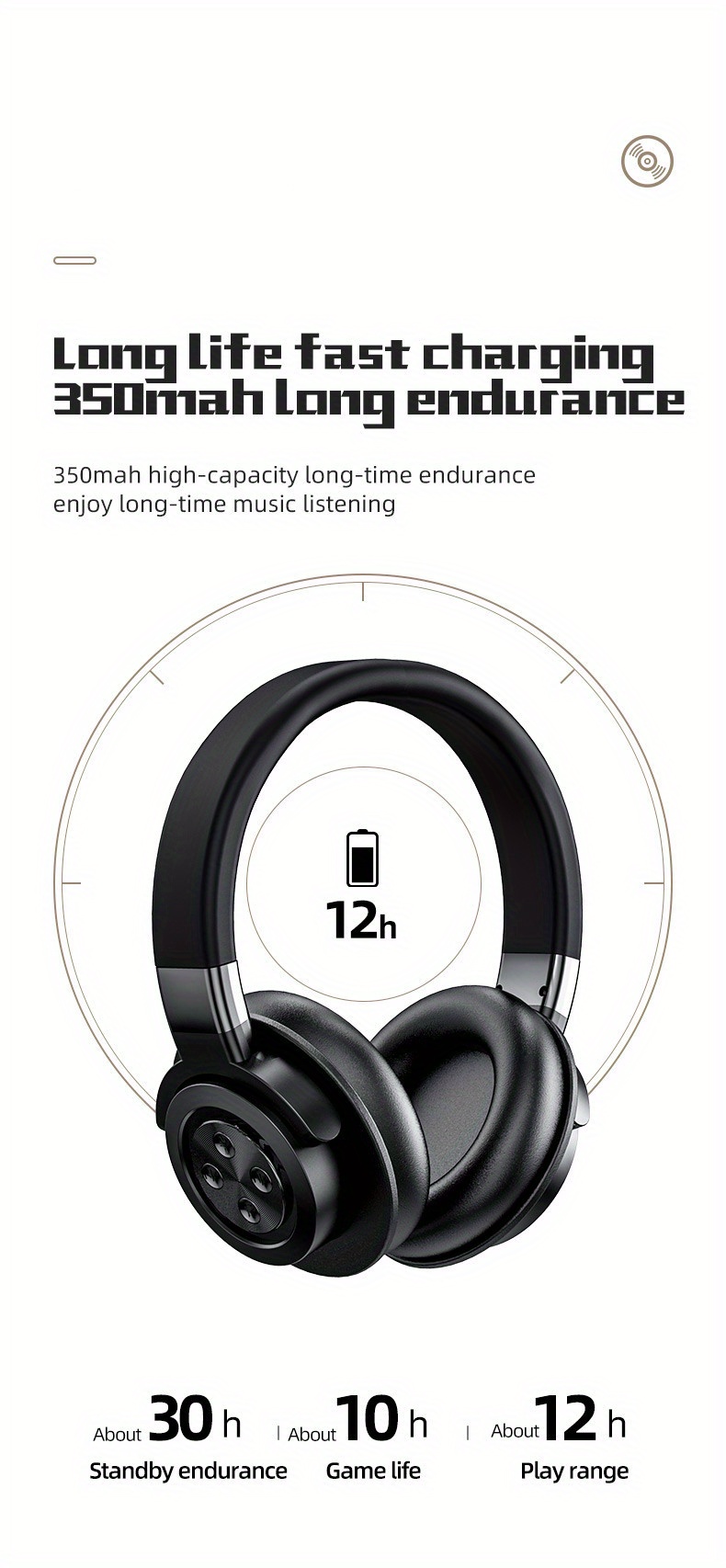 Auriculares supraaurales A51, ligeros, plegables, portátiles, estéreo, con graves potentes.