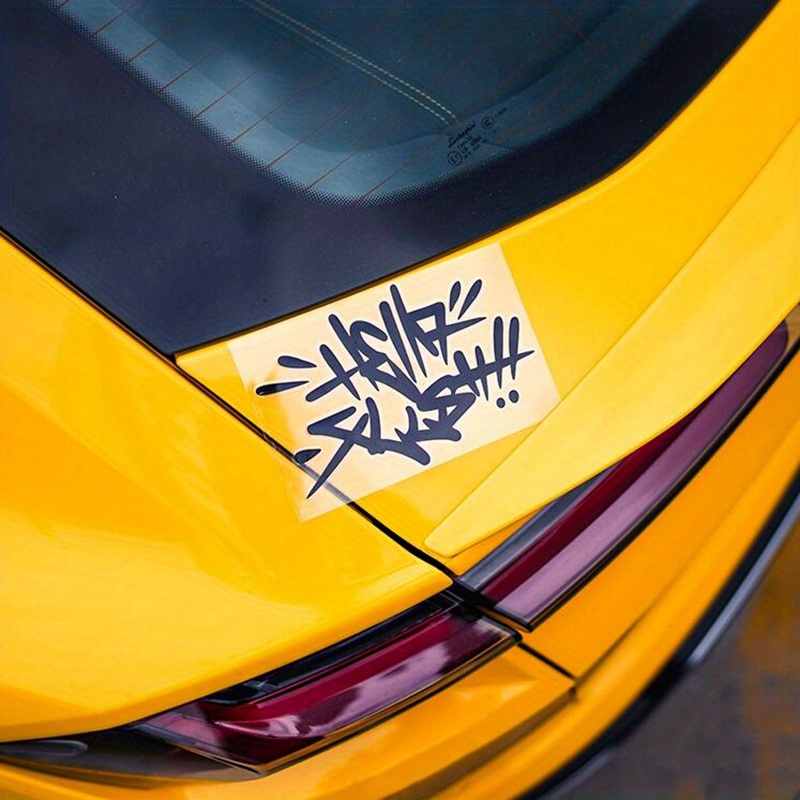 Jdm Hellaflush Style Car Bumper Sticker Reflective Vinyl Decal Make