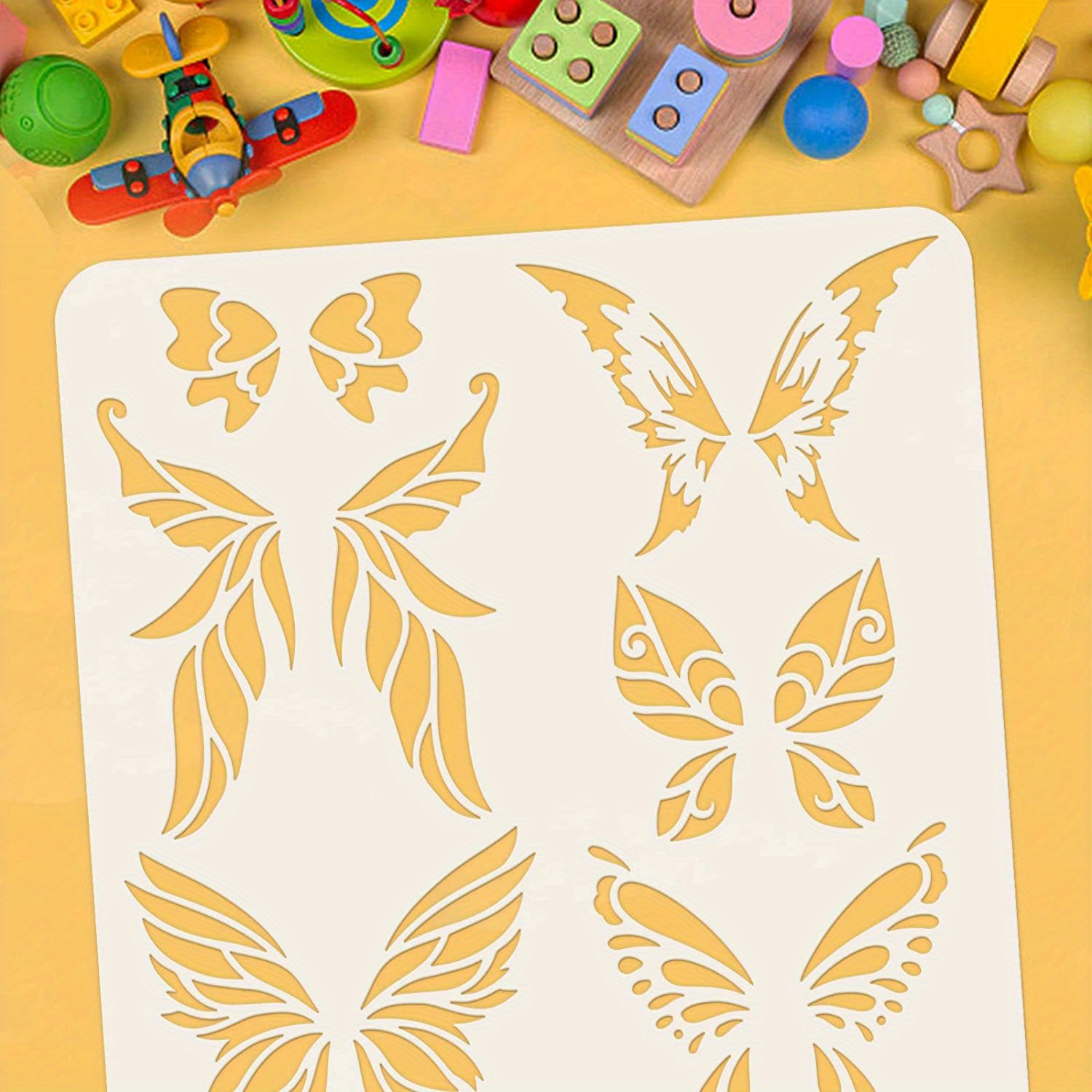 Stenciling a Butterfly on a Designer Bag 