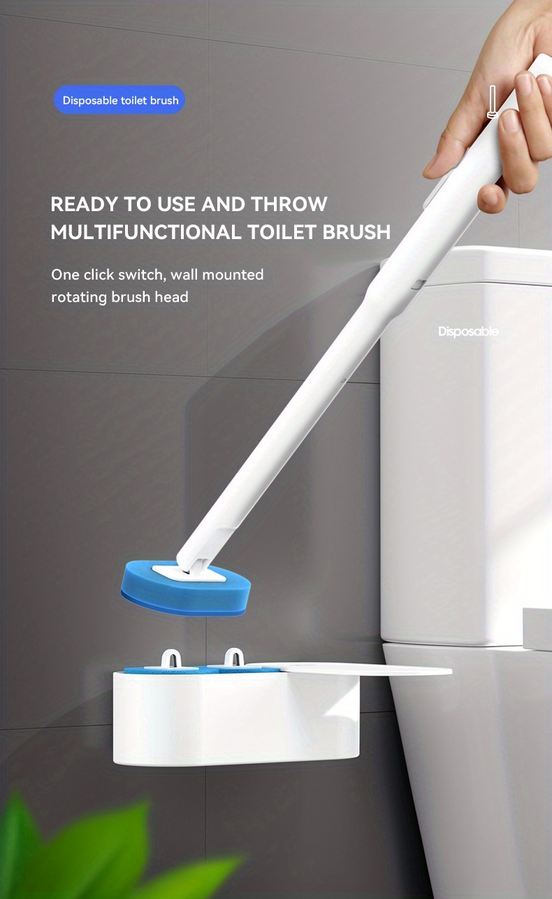 Disposable Toilet Cleaning Brush Wall mounted And Throwable - Temu