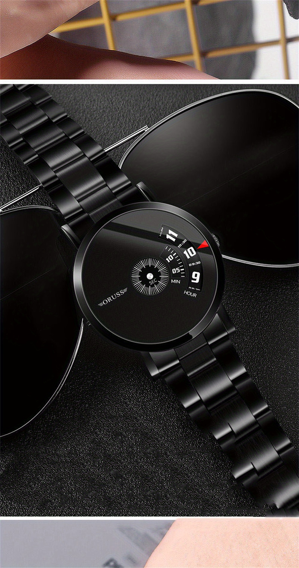 mens   students cool watch details 3