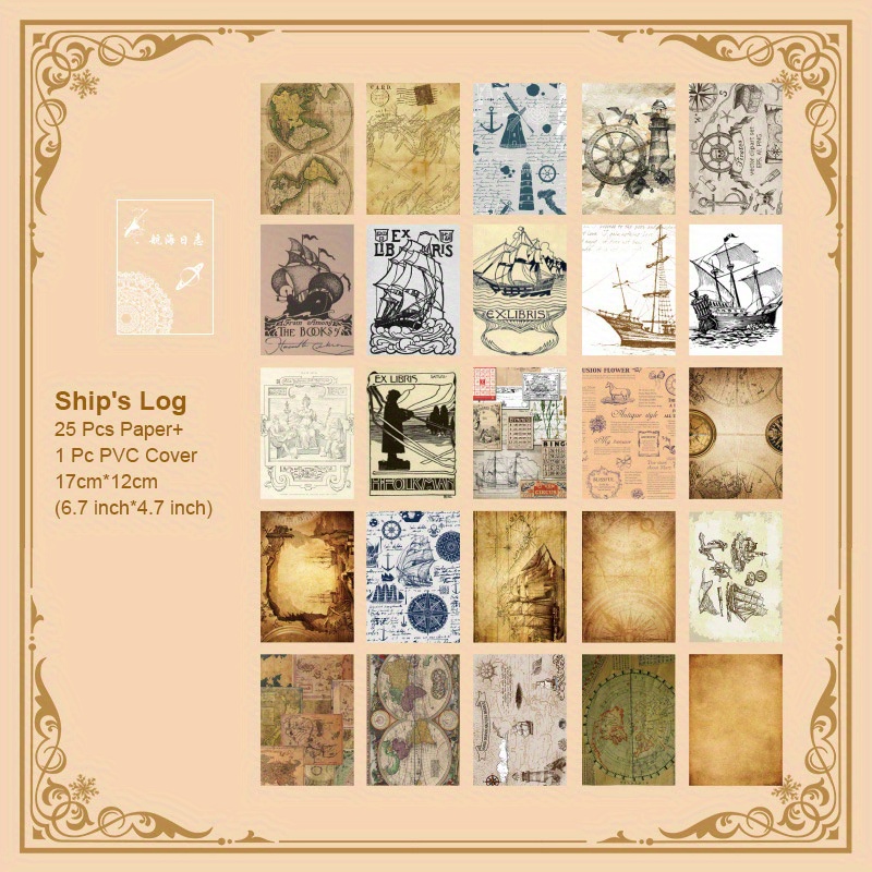 Scrapbook Paper Vintage Scrapbooking Supplies Kit Decoupage - Temu