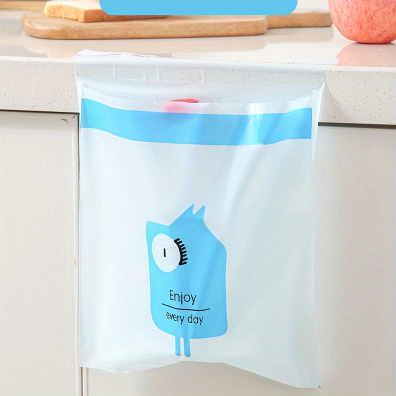 Portable Hanging Car Trash Bag Cute Cartoon Office Self-adhesive Garbage  Bags Disposable Cleaning Bags Kitchen Accessories - AliExpress