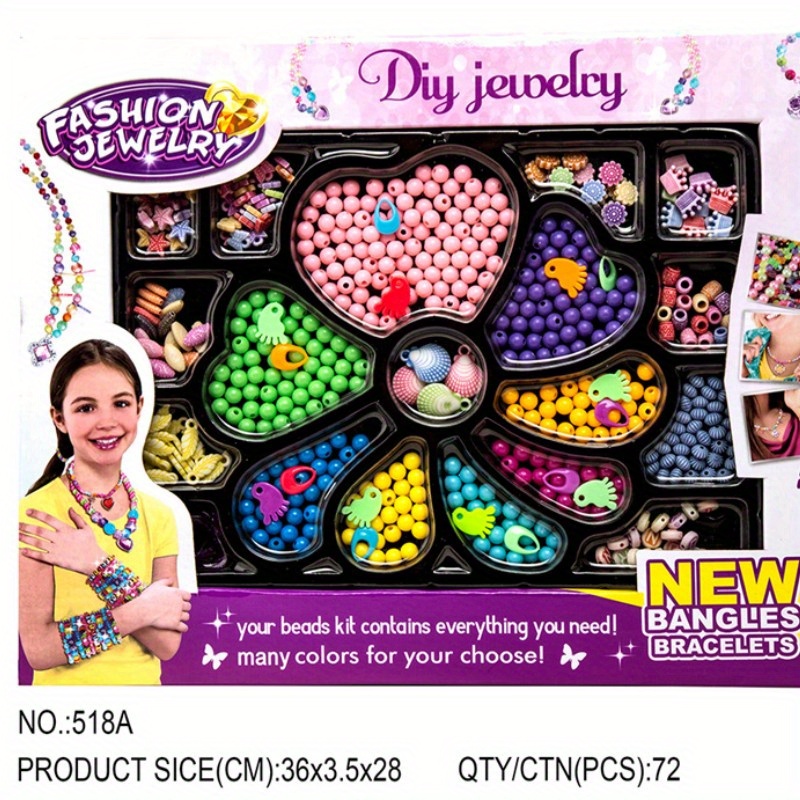 260pcs Snap Pop Beads DIY Kit: Create Unique Jewelry & Crafts for Girls -  Perfect Christmas & Birthday Gifts for Kids!