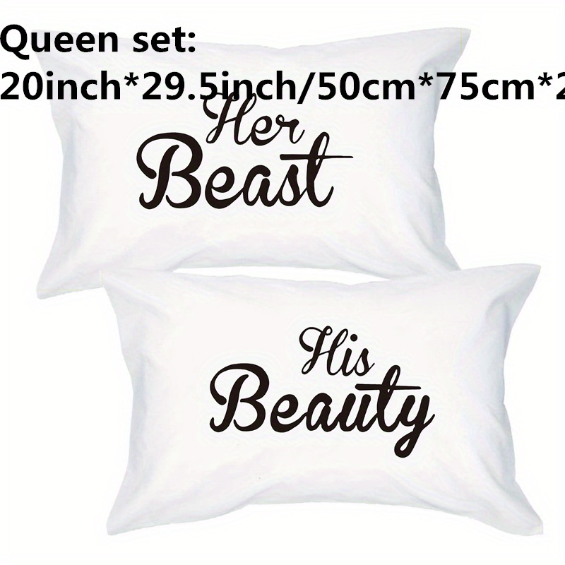 White polyester outlet pillow cases