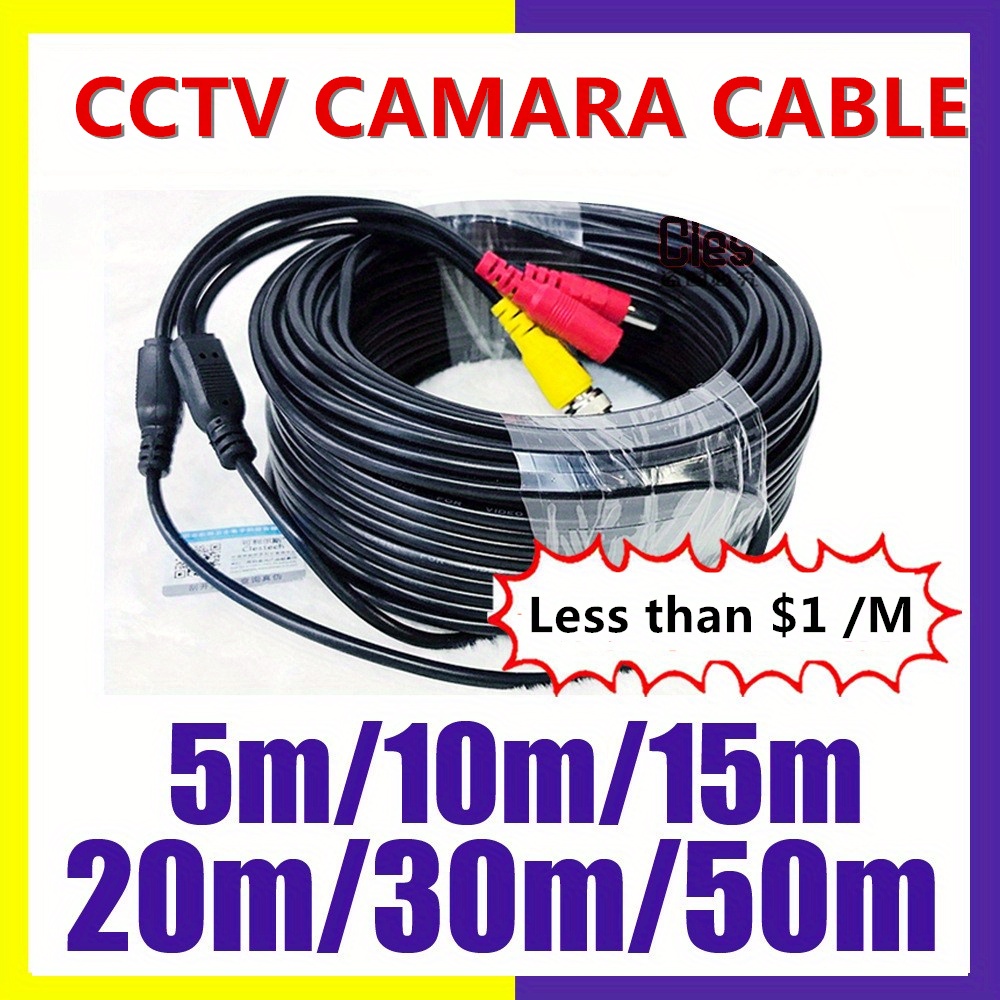 Cable Extensión 10mts 12V Para Camara De Seguridad u Otros