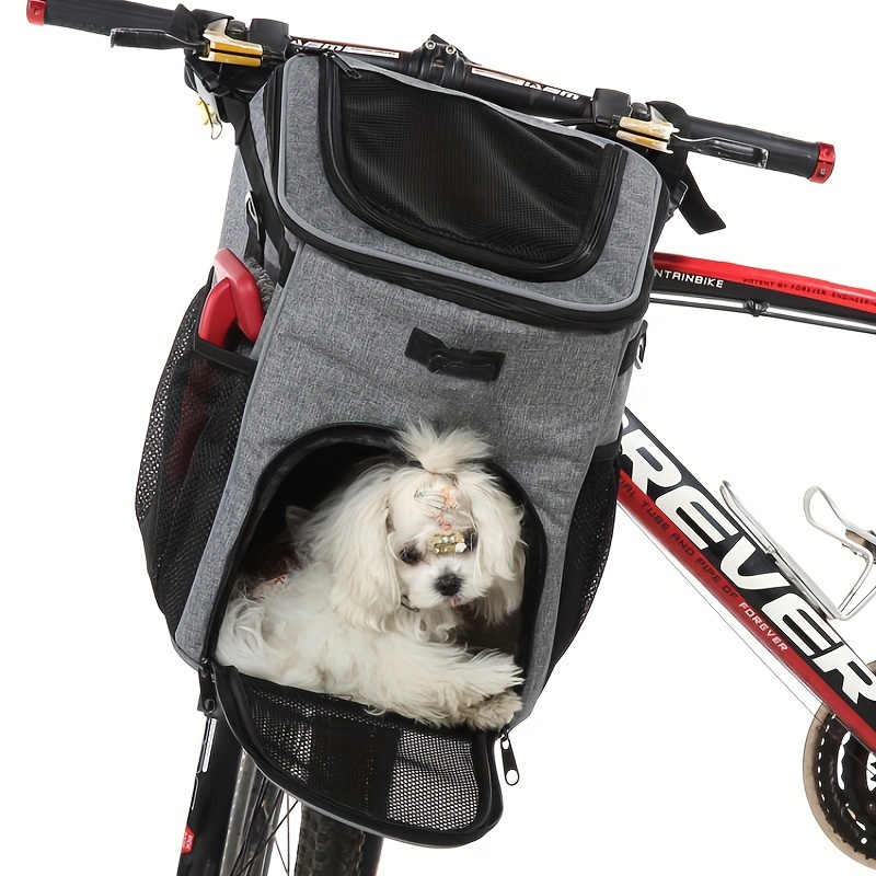Portador Mascotas Bolsa Cesta Bicicleta Bolsa Transporte - Temu