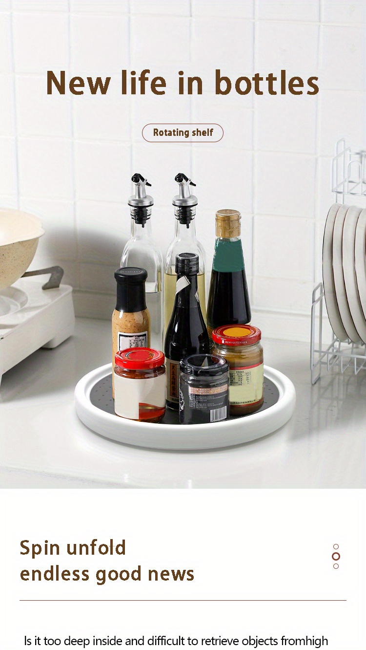 Lazy Susan Organizers Non skid Turntable Rack Pantry Temu