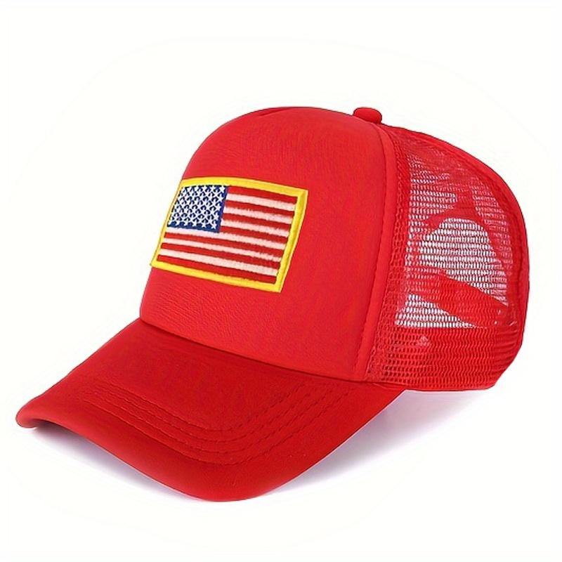 Flag Sponge Mesh Hat Trucker Baseball Cap